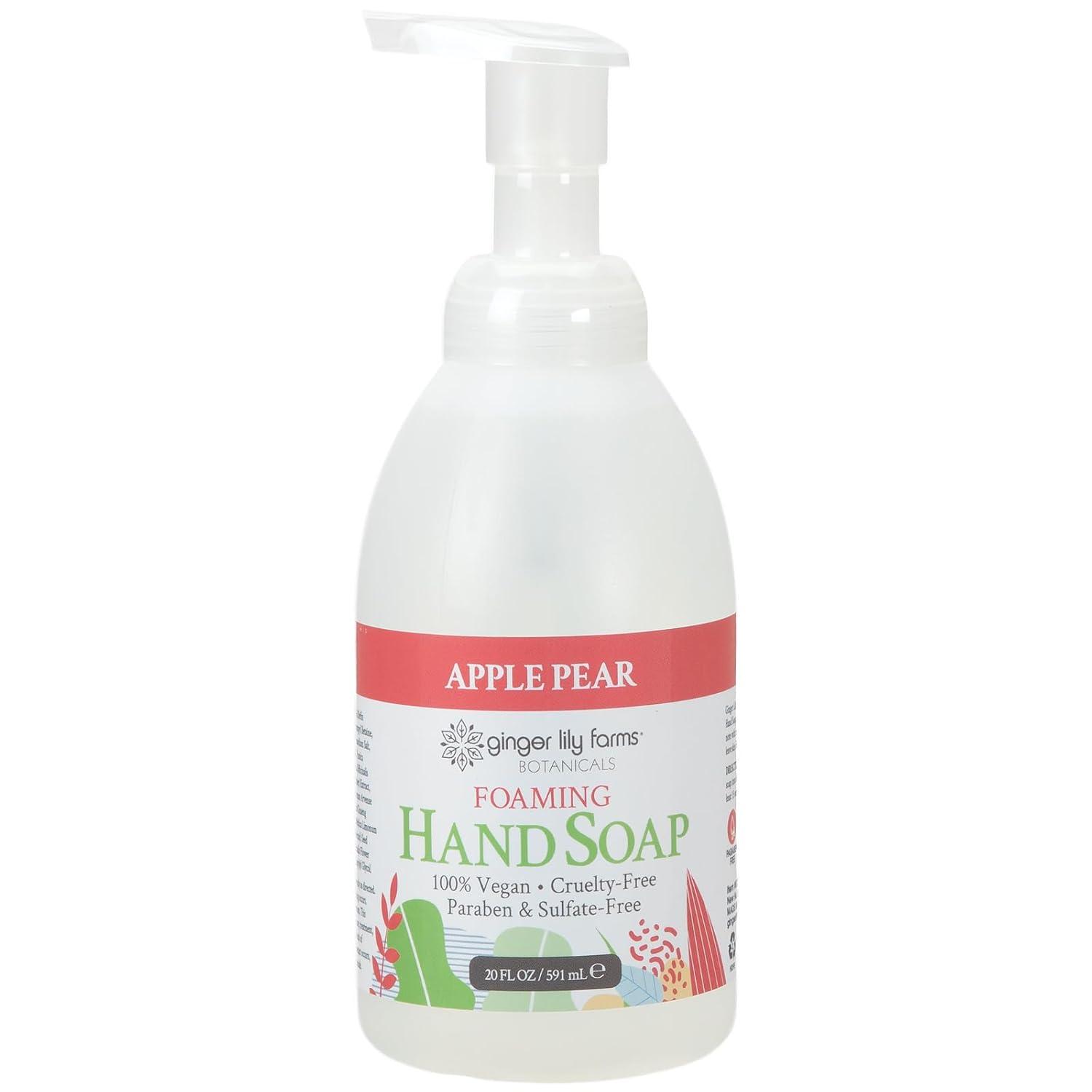 image:imageGinger Lily Farms Botanicals AllPurpose Foaming Hand Soap Refill 100 Vegan amp CrueltyFree Vanilla Sugar Bliss Scent 1 Gallon 128 fl ozApple Pear