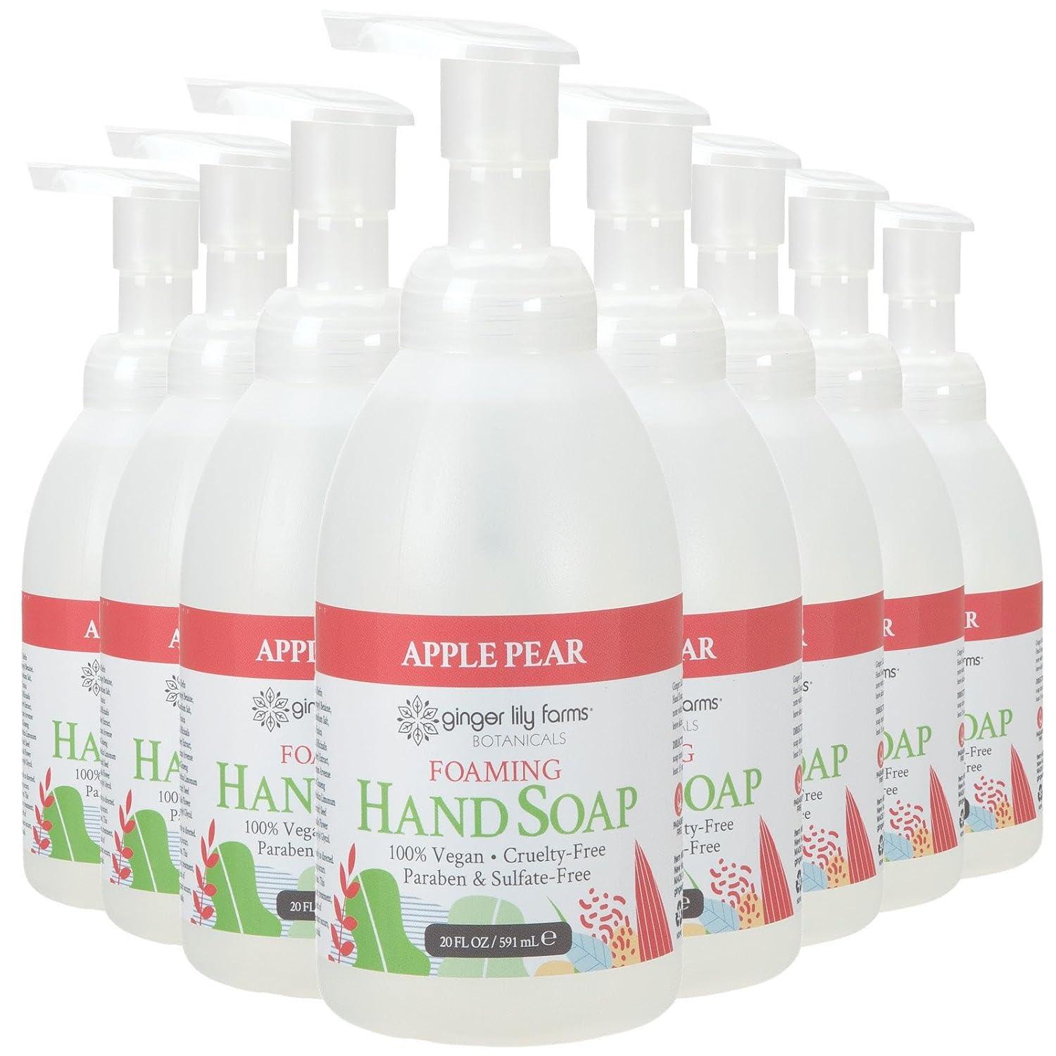 image:imageGinger Lily Farms Botanicals AllPurpose Foaming Hand Soap Refill 100 Vegan amp CrueltyFree Vanilla Sugar Bliss Scent 1 Gallon 128 fl ozApple Pear