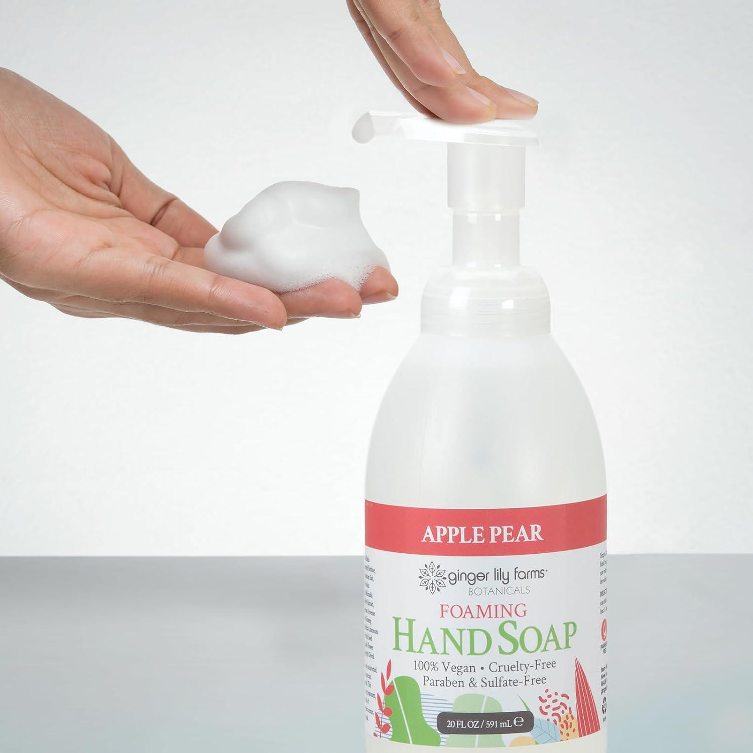 image:imageGinger Lily Farms Botanicals AllPurpose Foaming Hand Soap Refill 100 Vegan amp CrueltyFree Vanilla Sugar Bliss Scent 1 Gallon 128 fl ozApple Pear