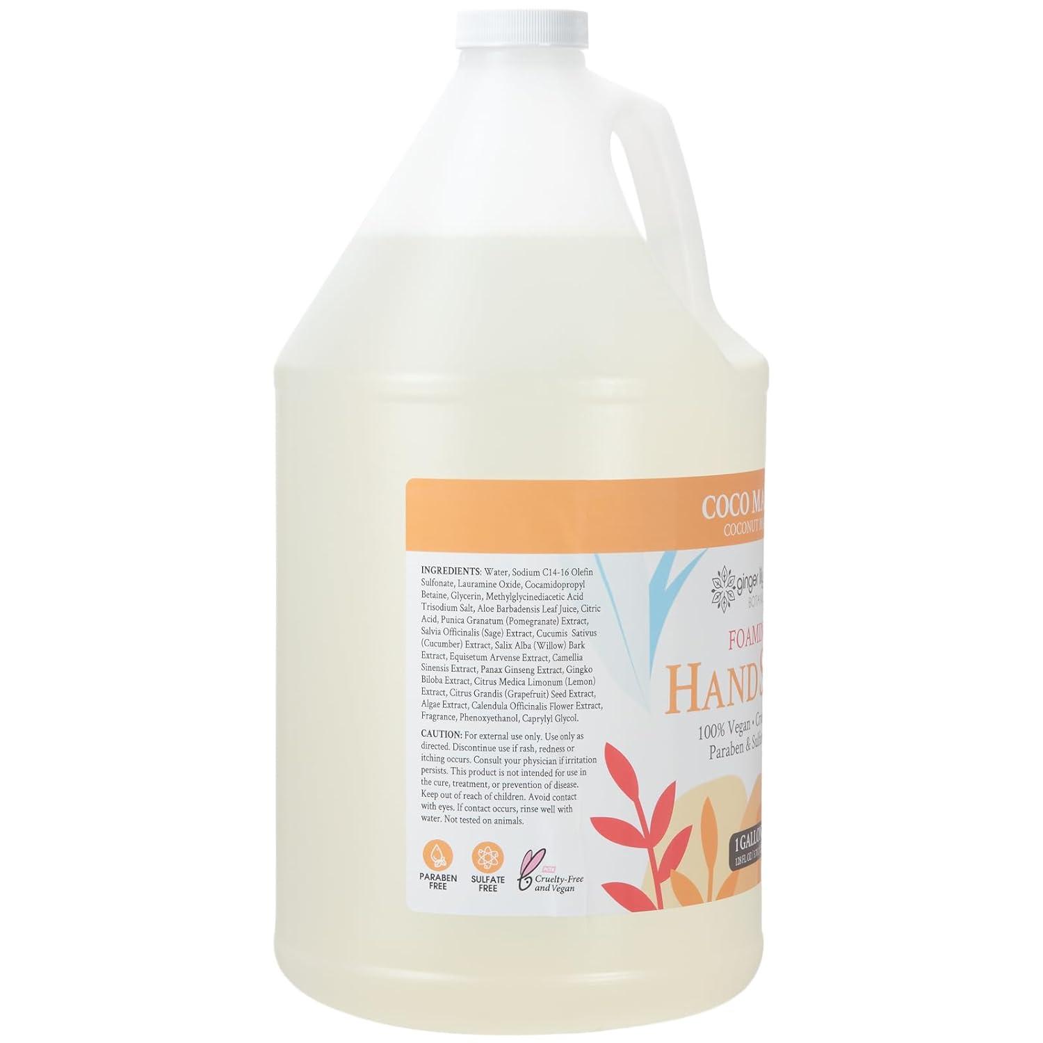 image:imageGinger Lily Farms Botanicals AllPurpose Foaming Hand Soap Refill 100 Vegan amp CrueltyFree Vanilla Sugar Bliss Scent 1 Gallon 128 fl ozCoco Mango