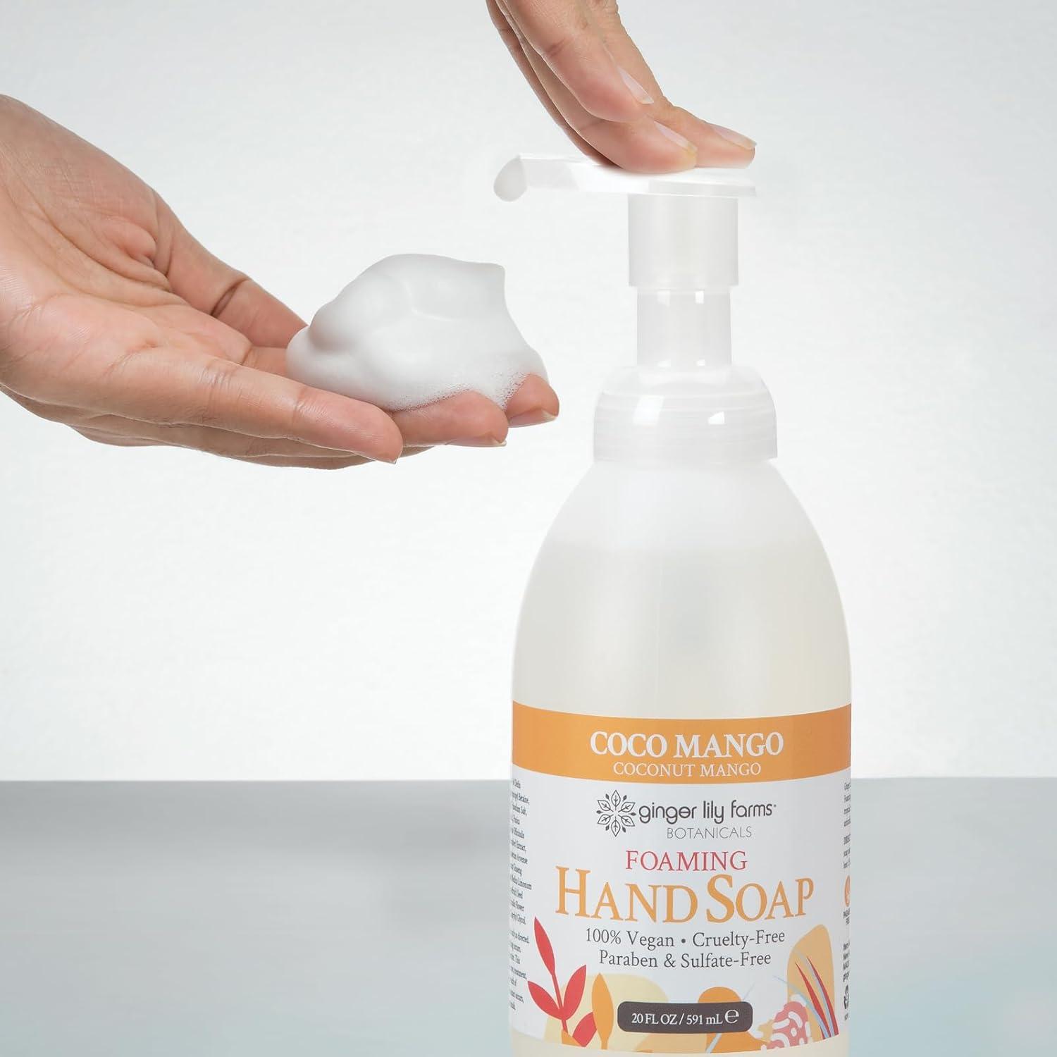 image:imageGinger Lily Farms Botanicals AllPurpose Foaming Hand Soap Refill 100 Vegan amp CrueltyFree Vanilla Sugar Bliss Scent 1 Gallon 128 fl ozCoco Mango
