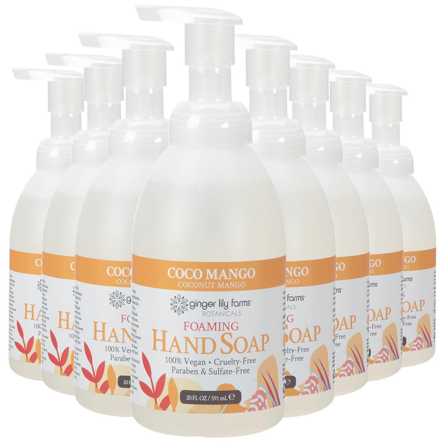 image:imageGinger Lily Farms Botanicals AllPurpose Foaming Hand Soap Refill 100 Vegan amp CrueltyFree Vanilla Sugar Bliss Scent 1 Gallon 128 fl ozCoco Mango