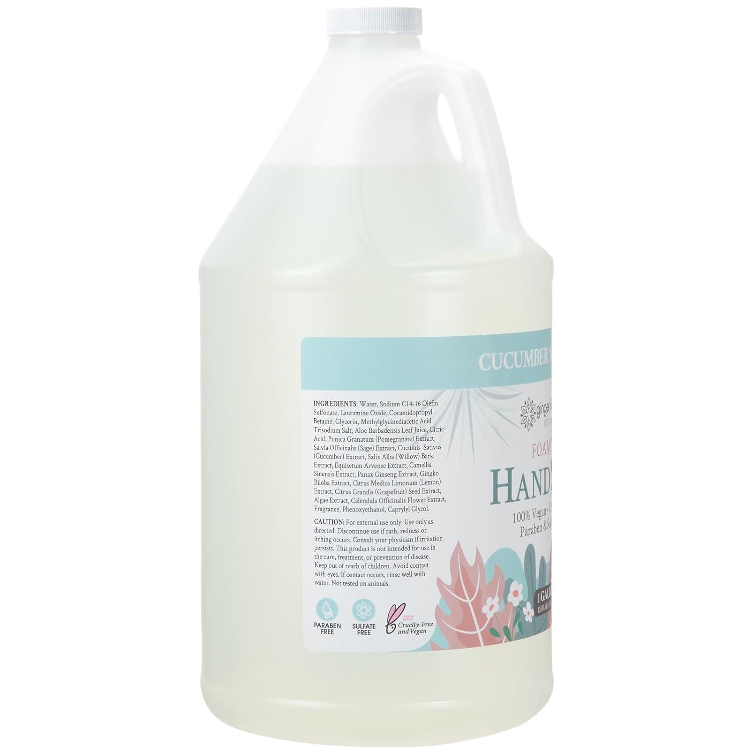 image:imageGinger Lily Farms Botanicals AllPurpose Foaming Hand Soap Refill 100 Vegan amp CrueltyFree Vanilla Sugar Bliss Scent 1 Gallon 128 fl ozCucumber Mint Bliss