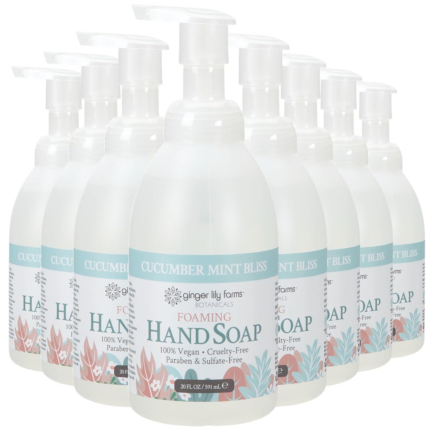 image:imageGinger Lily Farms Botanicals AllPurpose Foaming Hand Soap Refill 100 Vegan amp CrueltyFree Vanilla Sugar Bliss Scent 1 Gallon 128 fl ozCucumber Mint Bliss