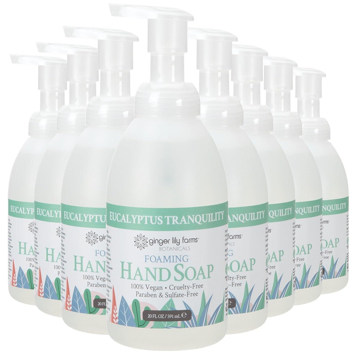 image:imageGinger Lily Farms Botanicals AllPurpose Foaming Hand Soap Refill 100 Vegan amp CrueltyFree Vanilla Sugar Bliss Scent 1 Gallon 128 fl ozEucalyptus Tranquility