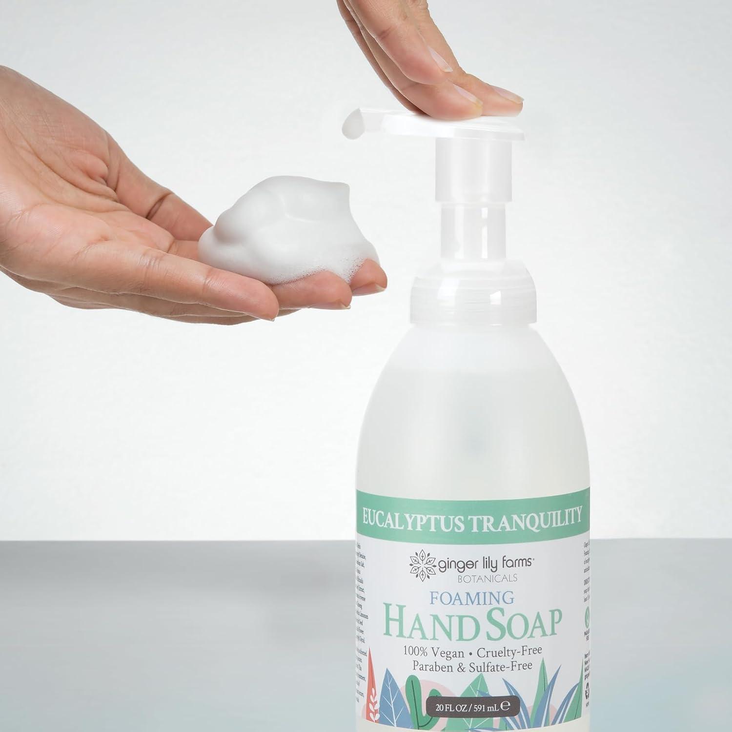 image:imageGinger Lily Farms Botanicals AllPurpose Foaming Hand Soap Refill 100 Vegan amp CrueltyFree Vanilla Sugar Bliss Scent 1 Gallon 128 fl ozEucalyptus Tranquility