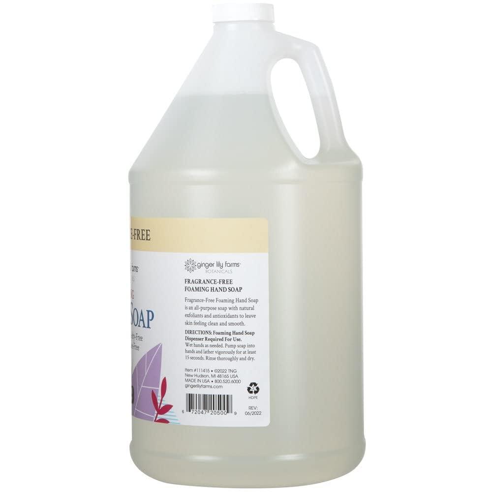 image:imageGinger Lily Farms Botanicals AllPurpose Foaming Hand Soap Refill 100 Vegan amp CrueltyFree Vanilla Sugar Bliss Scent 1 Gallon 128 fl ozFragrance Free