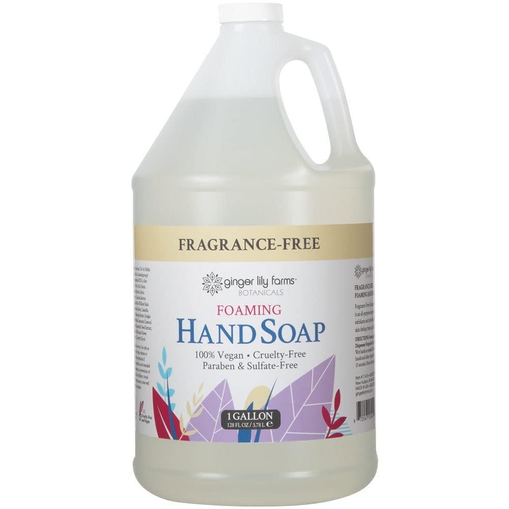 image:imageGinger Lily Farms Botanicals AllPurpose Foaming Hand Soap Refill 100 Vegan amp CrueltyFree Vanilla Sugar Bliss Scent 1 Gallon 128 fl ozFragrance Free