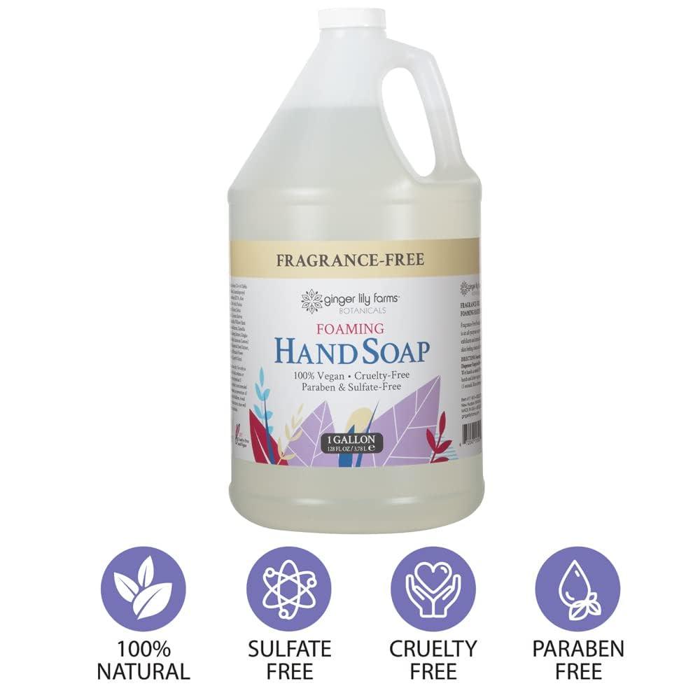 image:imageGinger Lily Farms Botanicals AllPurpose Foaming Hand Soap Refill 100 Vegan amp CrueltyFree Vanilla Sugar Bliss Scent 1 Gallon 128 fl ozFragrance Free