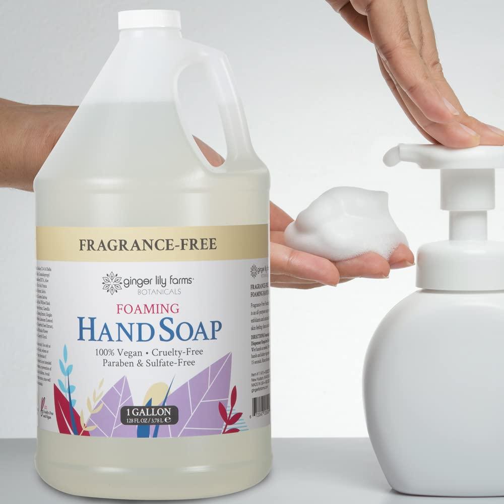 image:imageGinger Lily Farms Botanicals AllPurpose Foaming Hand Soap Refill 100 Vegan amp CrueltyFree Vanilla Sugar Bliss Scent 1 Gallon 128 fl ozFragrance Free