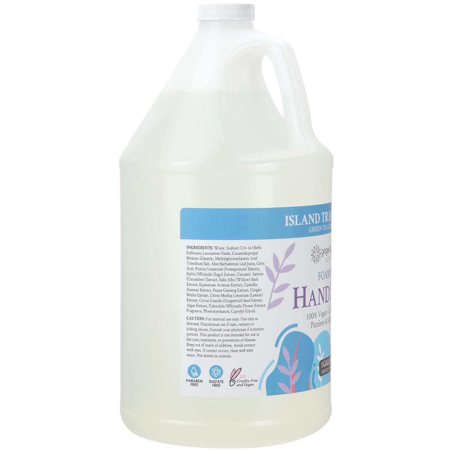 image:imageGinger Lily Farms Botanicals AllPurpose Foaming Hand Soap Refill 100 Vegan amp CrueltyFree Vanilla Sugar Bliss Scent 1 Gallon 128 fl ozIsland Tranquility