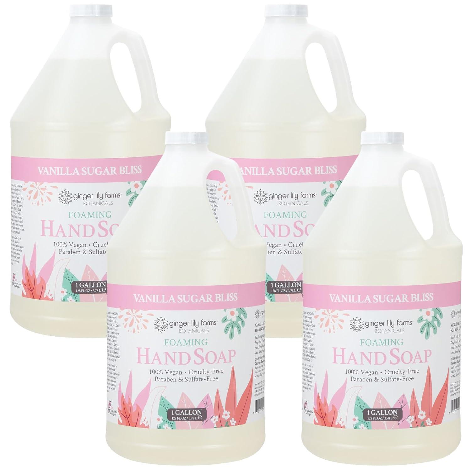 image:imageGinger Lily Farms Botanicals AllPurpose Foaming Hand Soap Refill 100 Vegan amp CrueltyFree Vanilla Sugar Bliss Scent 1 Gallon 128 fl ozVanilla Sugar Bliss