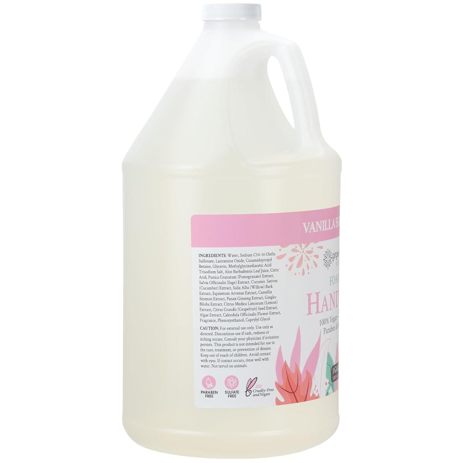 image:imageGinger Lily Farms Botanicals AllPurpose Foaming Hand Soap Refill 100 Vegan amp CrueltyFree Vanilla Sugar Bliss Scent 1 Gallon 128 fl ozVanilla Sugar Bliss