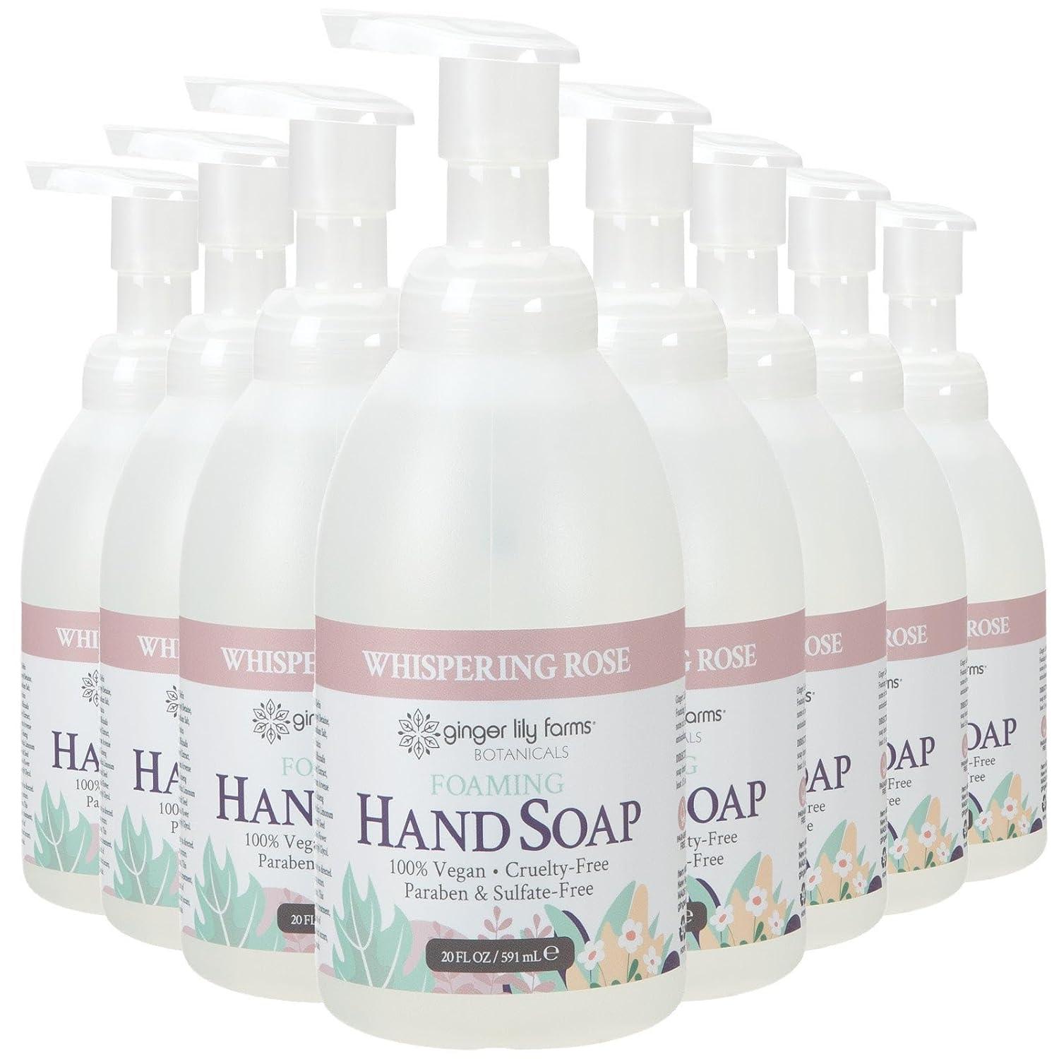 image:imageGinger Lily Farms Botanicals AllPurpose Foaming Hand Soap Refill 100 Vegan amp CrueltyFree Vanilla Sugar Bliss Scent 1 Gallon 128 fl ozWhispering Rose