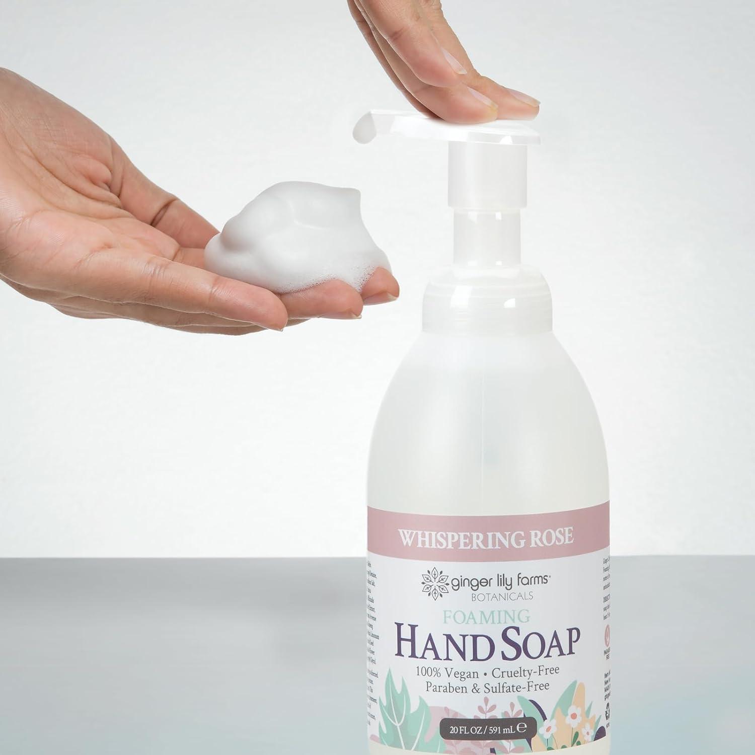 image:imageGinger Lily Farms Botanicals AllPurpose Foaming Hand Soap Refill 100 Vegan amp CrueltyFree Vanilla Sugar Bliss Scent 1 Gallon 128 fl ozWhispering Rose