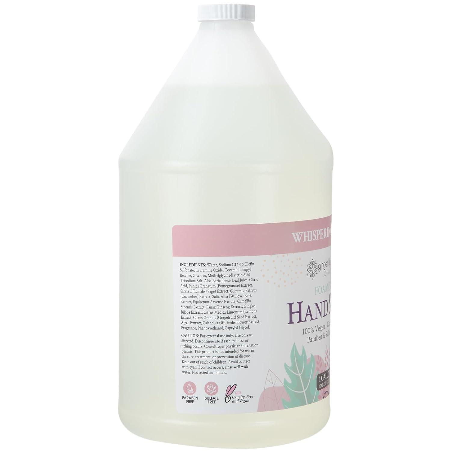 image:imageGinger Lily Farms Botanicals AllPurpose Foaming Hand Soap Refill 100 Vegan amp CrueltyFree Vanilla Sugar Bliss Scent 1 Gallon 128 fl ozWhispering Rose