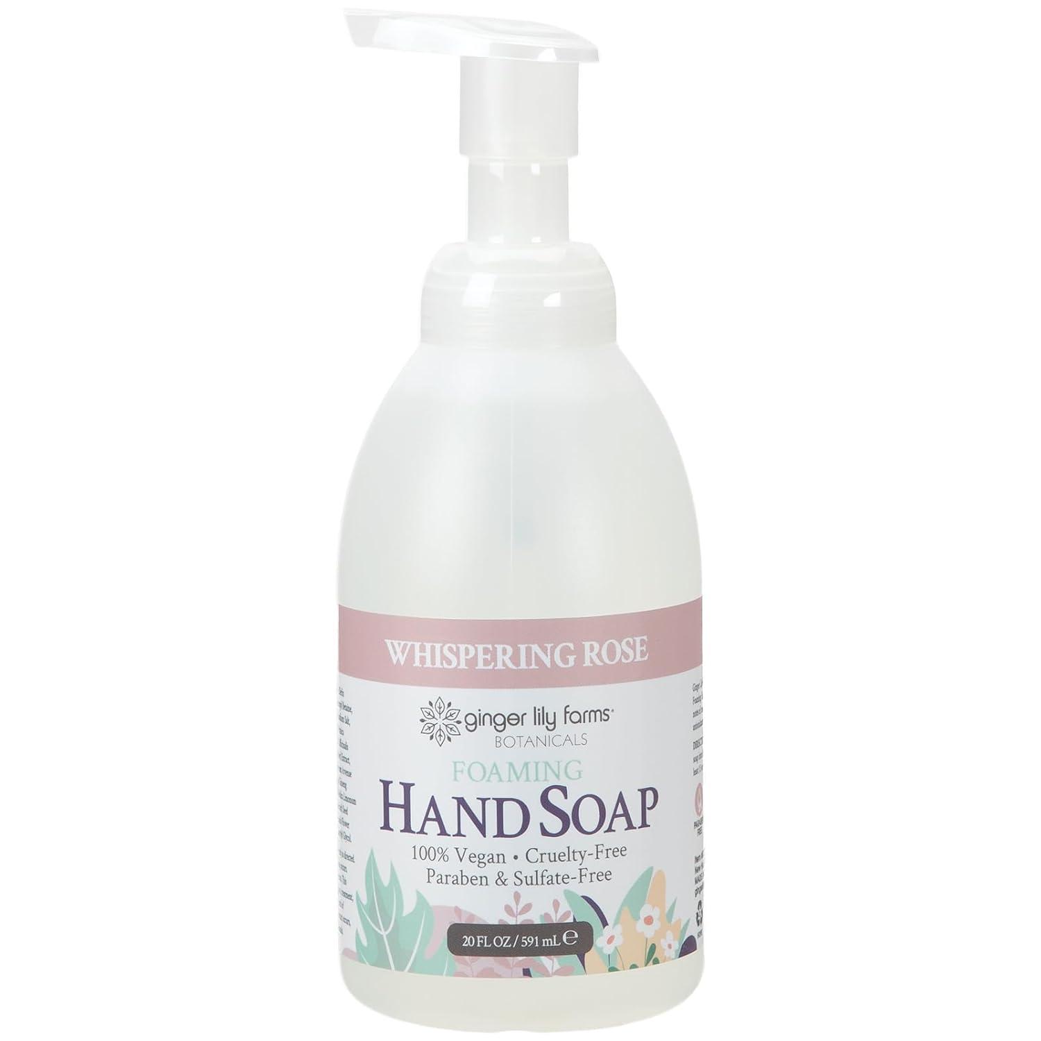 image:imageGinger Lily Farms Botanicals AllPurpose Foaming Hand Soap Refill 100 Vegan amp CrueltyFree Vanilla Sugar Bliss Scent 1 Gallon 128 fl ozWhispering Rose