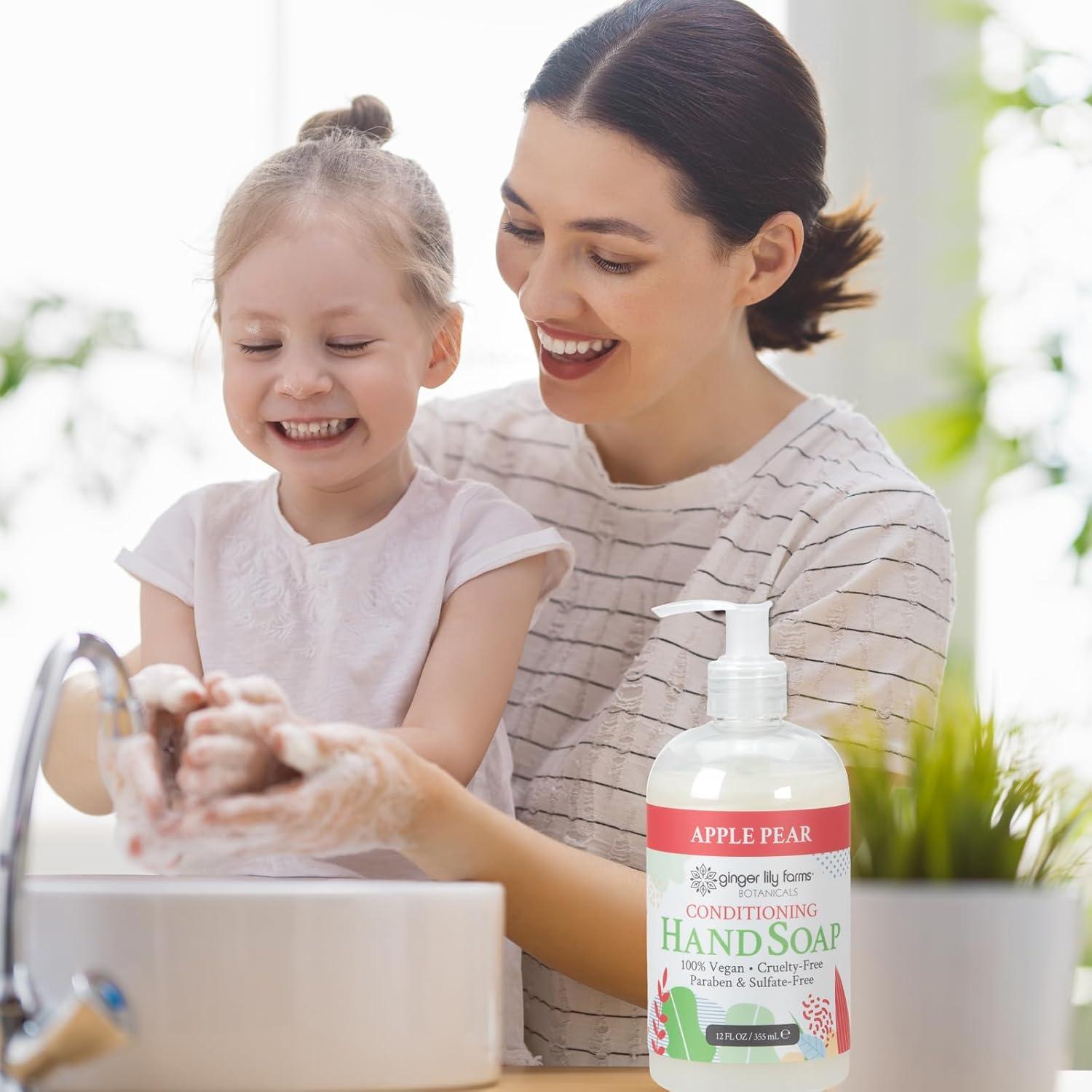 image:imageGinger Lily Farms Botanicals AllPurpose Liquid Hand Soap 100 Vegan amp CrueltyFree FragranceFree 12 fl oz Pack of 6Apple Pear