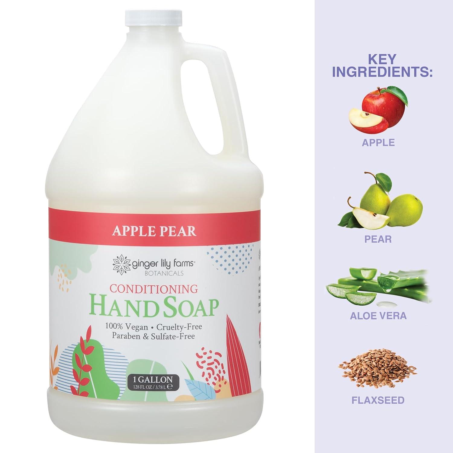 image:imageGinger Lily Farms Botanicals AllPurpose Liquid Hand Soap 100 Vegan amp CrueltyFree FragranceFree 12 fl oz Pack of 6Apple Pear