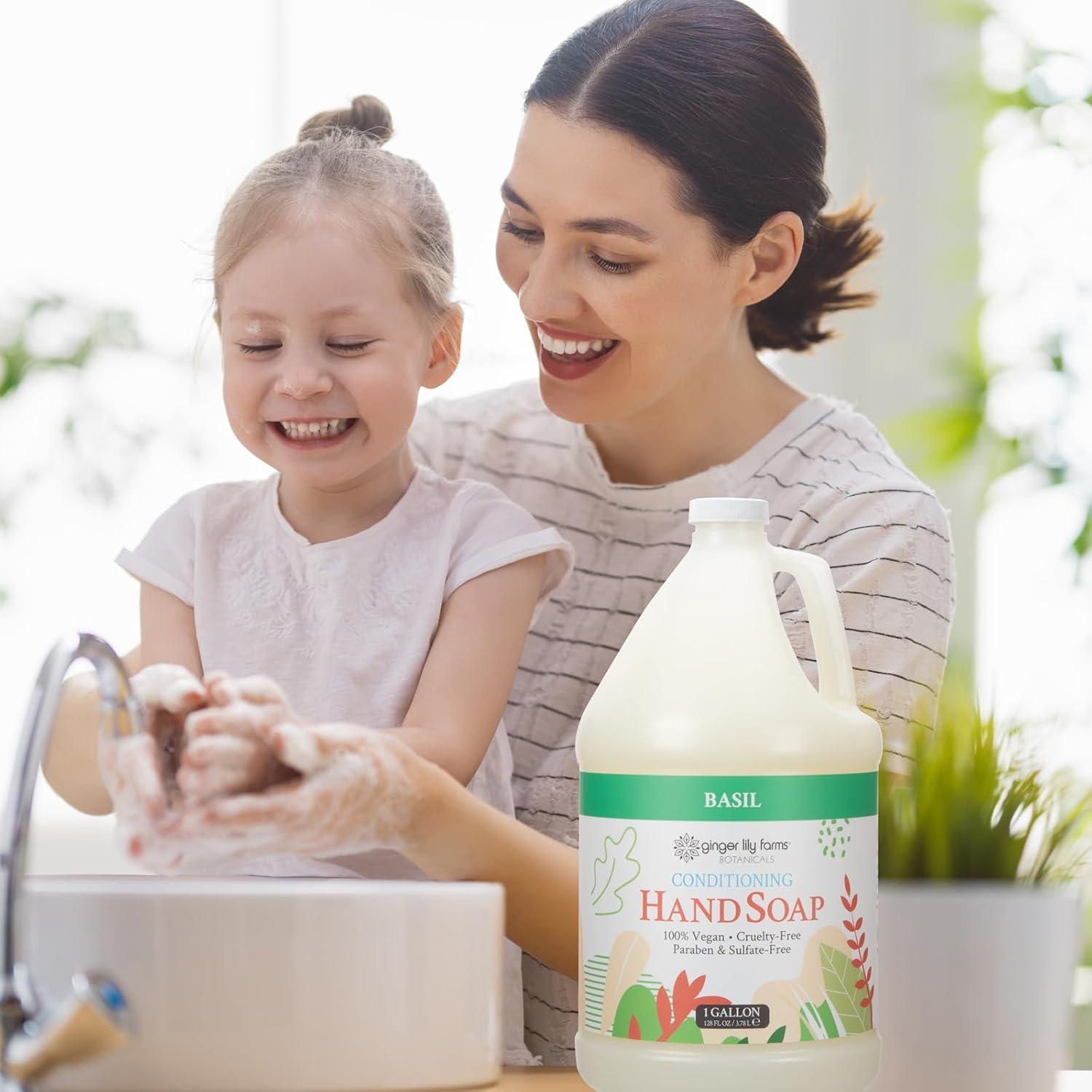 image:imageGinger Lily Farms Botanicals AllPurpose Liquid Hand Soap 100 Vegan amp CrueltyFree FragranceFree 12 fl oz Pack of 6Basil
