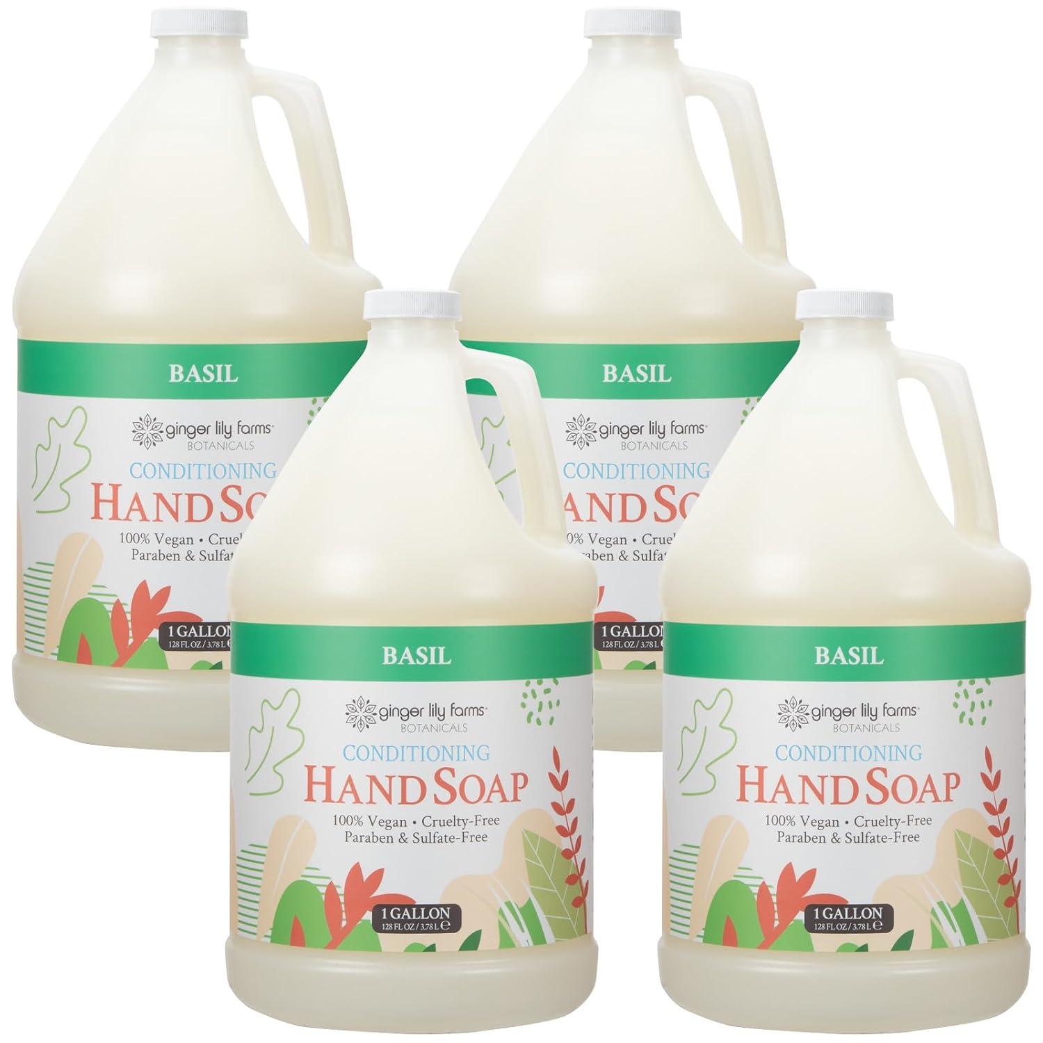 image:imageGinger Lily Farms Botanicals AllPurpose Liquid Hand Soap 100 Vegan amp CrueltyFree FragranceFree 12 fl oz Pack of 6Basil