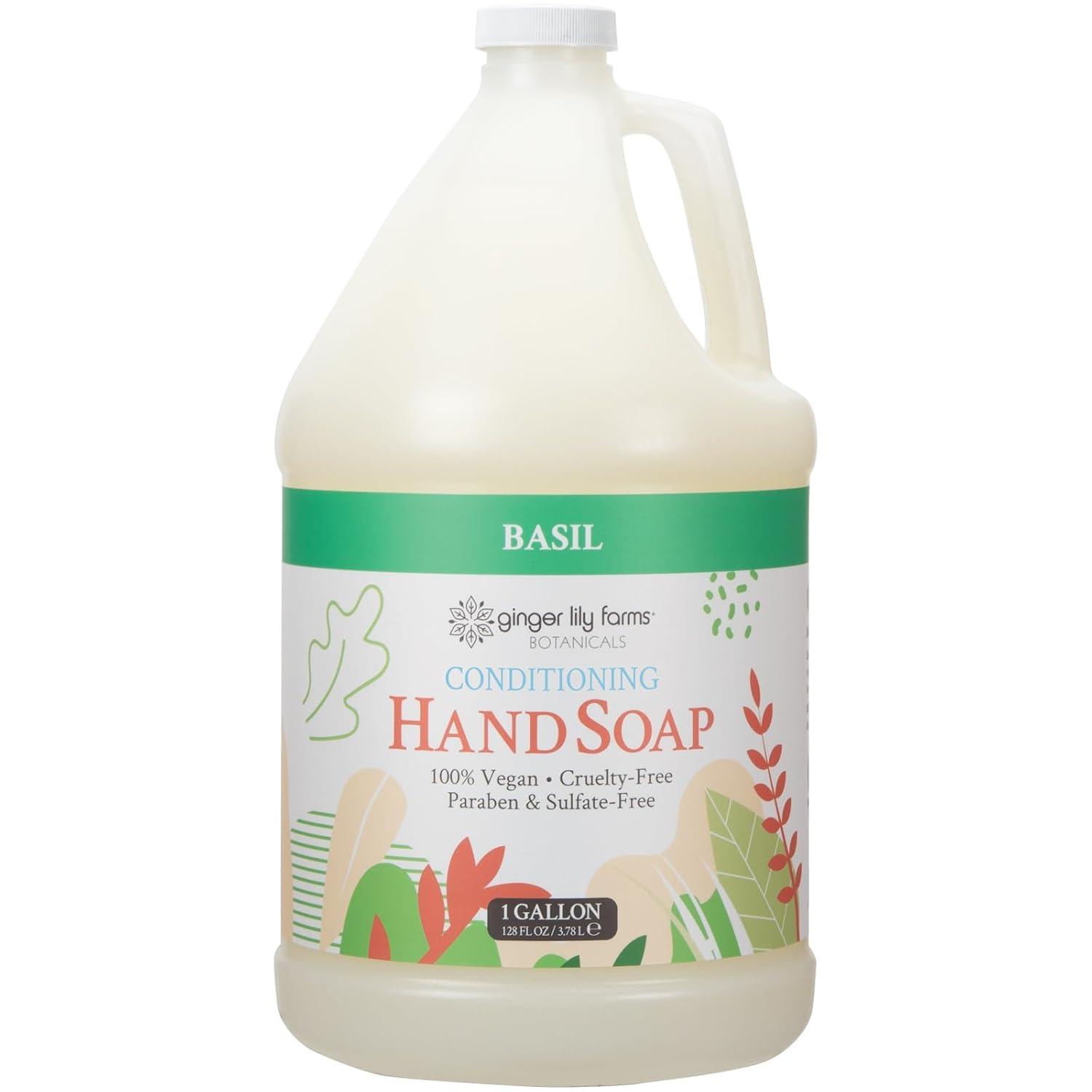 image:imageGinger Lily Farms Botanicals AllPurpose Liquid Hand Soap 100 Vegan amp CrueltyFree FragranceFree 12 fl oz Pack of 6Basil