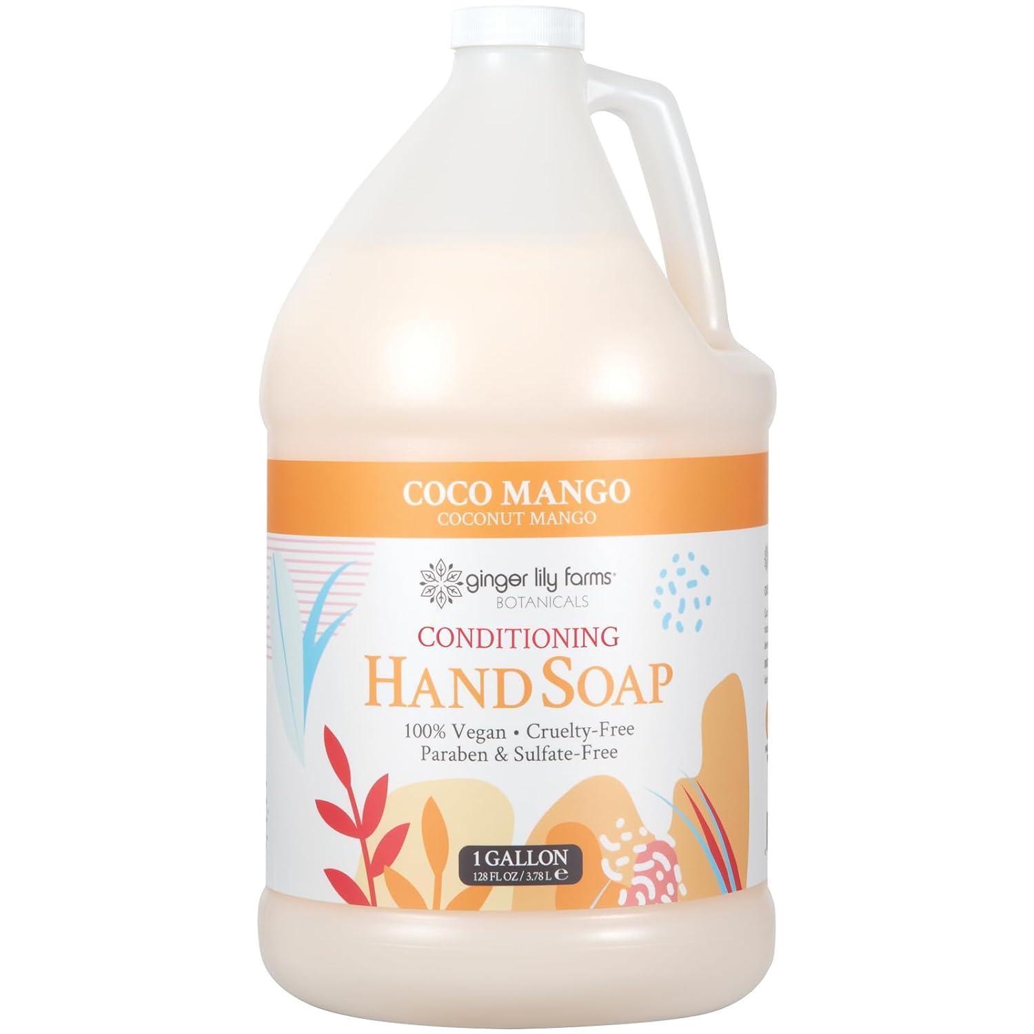 image:imageGinger Lily Farms Botanicals AllPurpose Liquid Hand Soap 100 Vegan amp CrueltyFree FragranceFree 12 fl oz Pack of 6Coco Mango