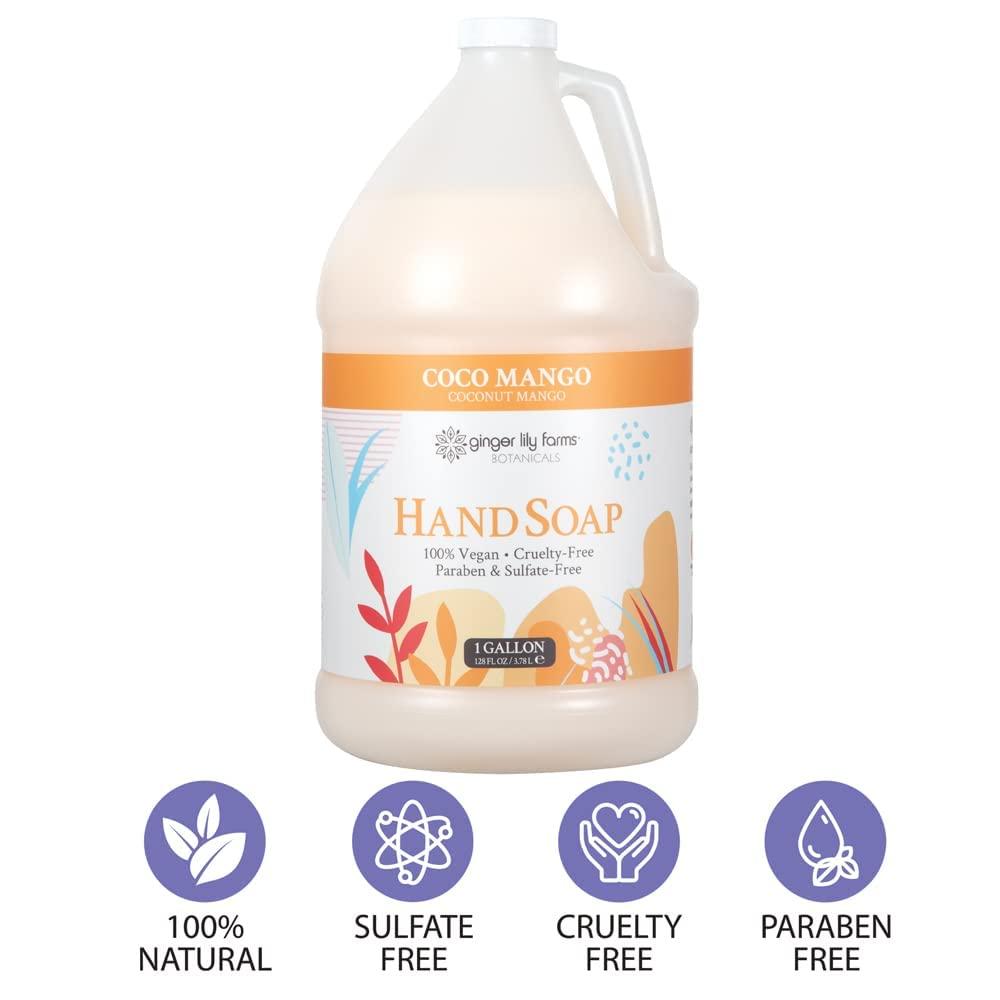 image:imageGinger Lily Farms Botanicals AllPurpose Liquid Hand Soap 100 Vegan amp CrueltyFree FragranceFree 12 fl oz Pack of 6Coco Mango