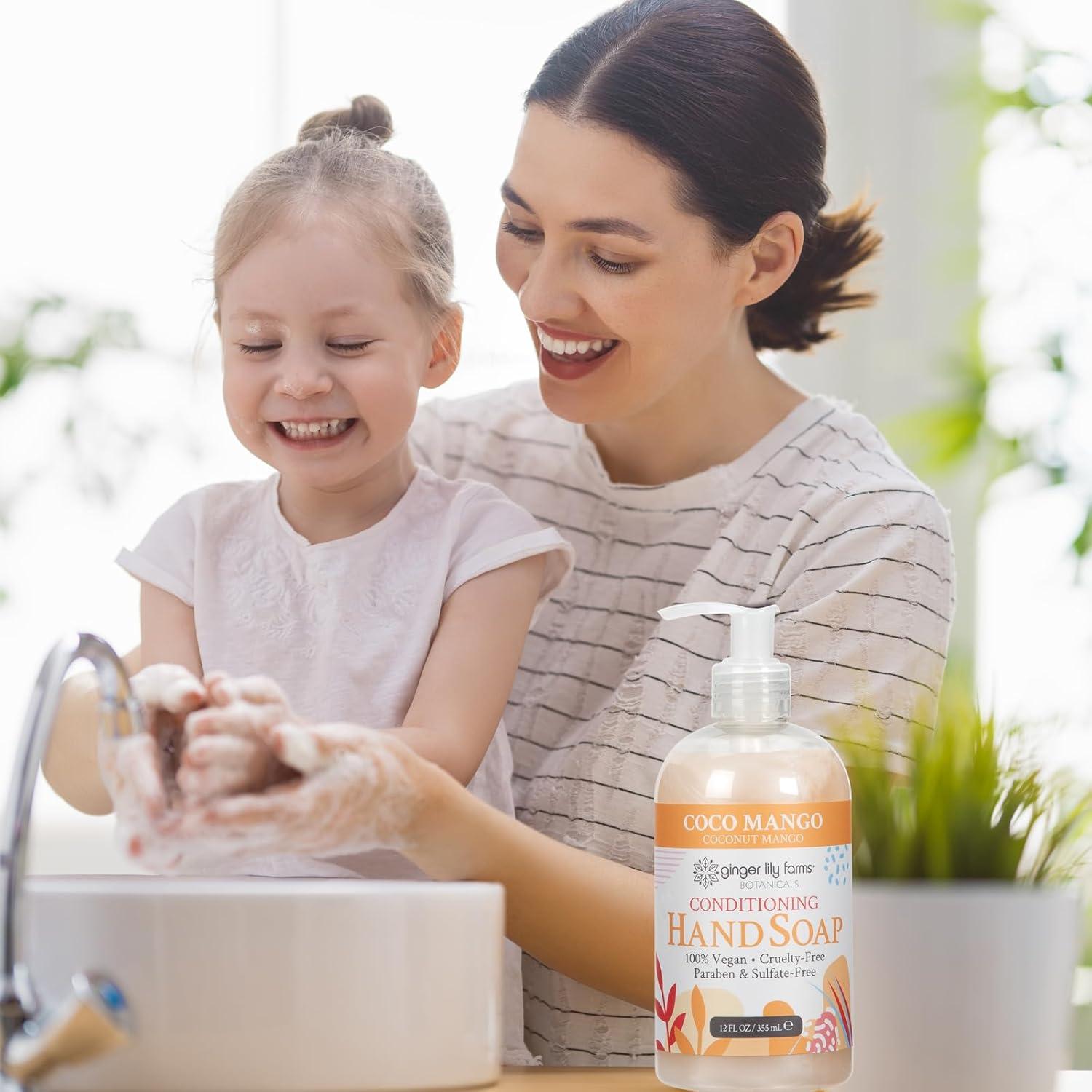 image:imageGinger Lily Farms Botanicals AllPurpose Liquid Hand Soap 100 Vegan amp CrueltyFree FragranceFree 12 fl oz Pack of 6Coco Mango