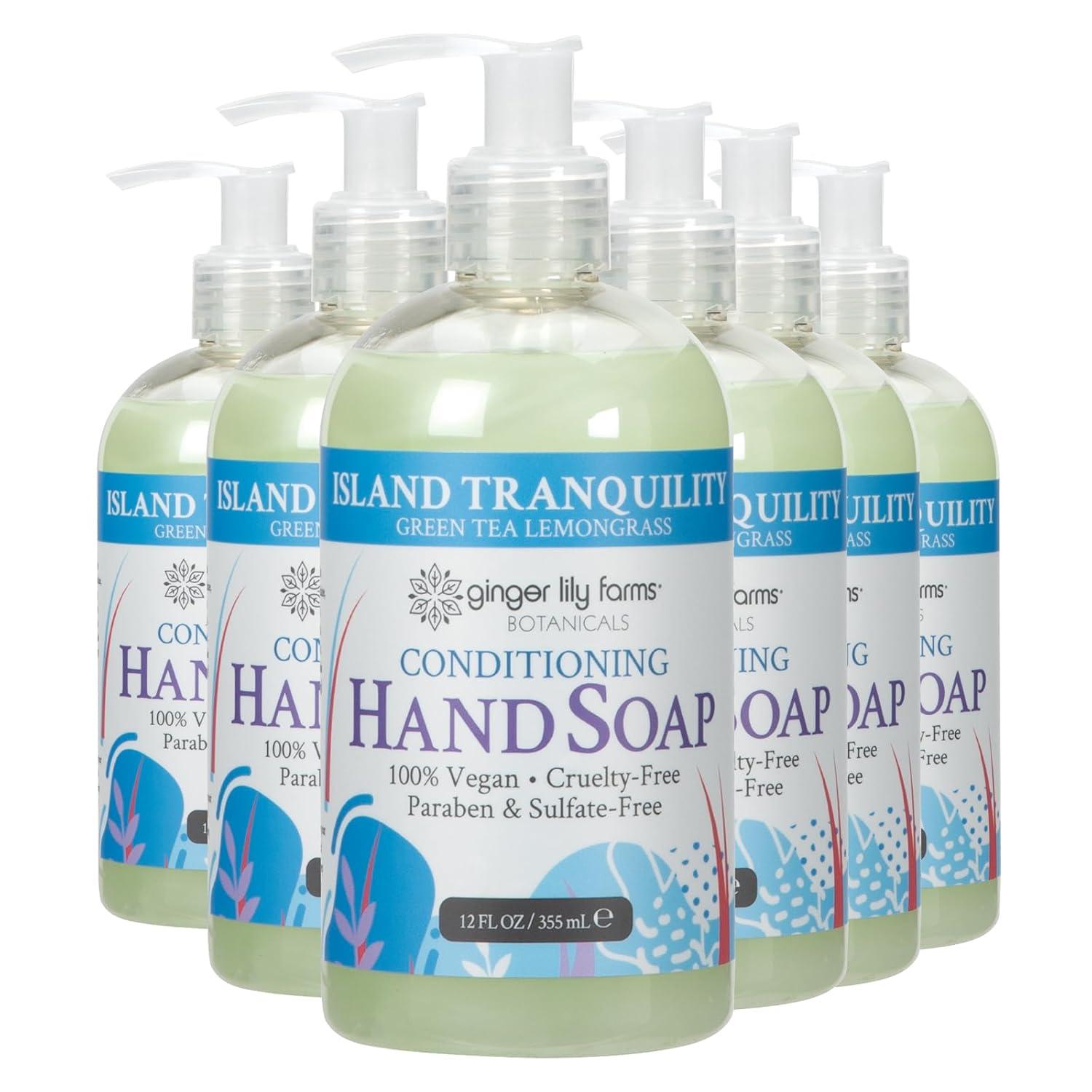 image:imageGinger Lily Farms Botanicals AllPurpose Liquid Hand Soap 100 Vegan amp CrueltyFree FragranceFree 12 fl oz Pack of 6Island Tranquility