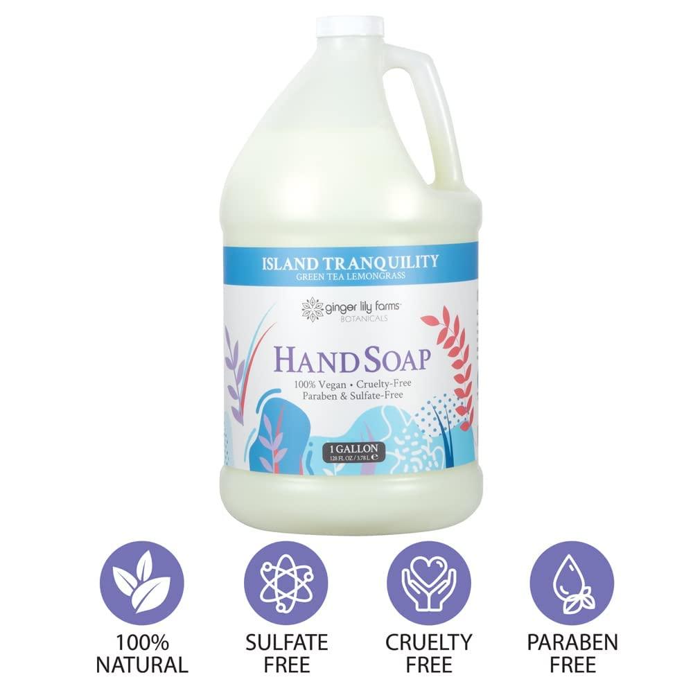 image:imageGinger Lily Farms Botanicals AllPurpose Liquid Hand Soap 100 Vegan amp CrueltyFree FragranceFree 12 fl oz Pack of 6Island Tranquility
