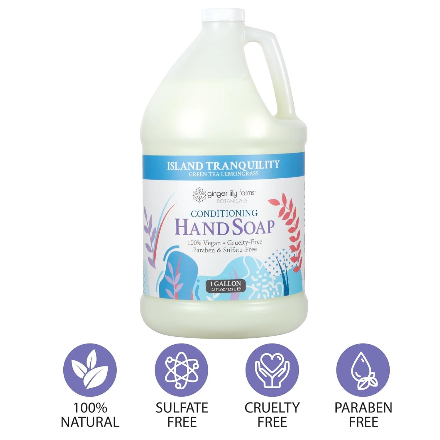 image:imageGinger Lily Farms Botanicals AllPurpose Liquid Hand Soap 100 Vegan amp CrueltyFree FragranceFree 12 fl oz Pack of 6Island Tranquility
