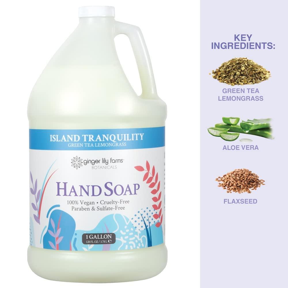 image:imageGinger Lily Farms Botanicals AllPurpose Liquid Hand Soap 100 Vegan amp CrueltyFree FragranceFree 12 fl oz Pack of 6Island Tranquility