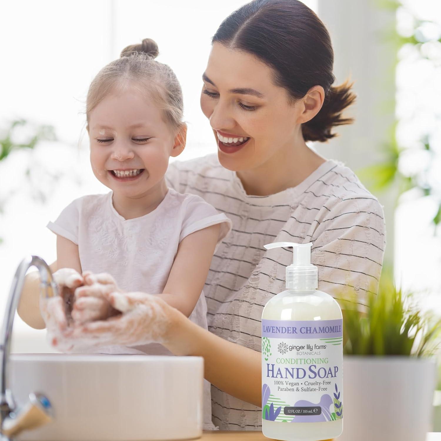 image:imageGinger Lily Farms Botanicals AllPurpose Liquid Hand Soap 100 Vegan amp CrueltyFree FragranceFree 12 fl oz Pack of 6Lavender Chamomile