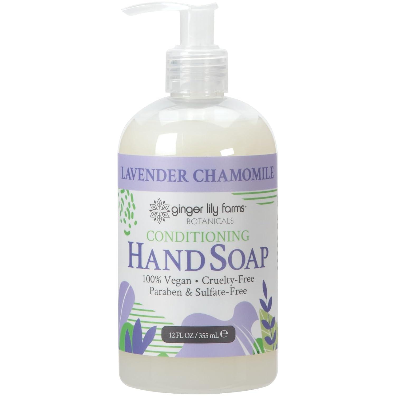 image:imageGinger Lily Farms Botanicals AllPurpose Liquid Hand Soap 100 Vegan amp CrueltyFree FragranceFree 12 fl oz Pack of 6Lavender Chamomile