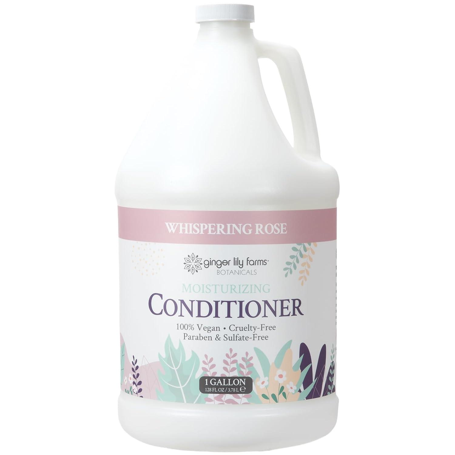 image:imageGinger Lily Farms Botanicals Moisturizing Conditioner for Dry Hair Island Tranquility 100 Vegan amp CrueltyFree Green Tea Lemongrass Scent 1 Gallon Refill Pack of 4Whispering Rose