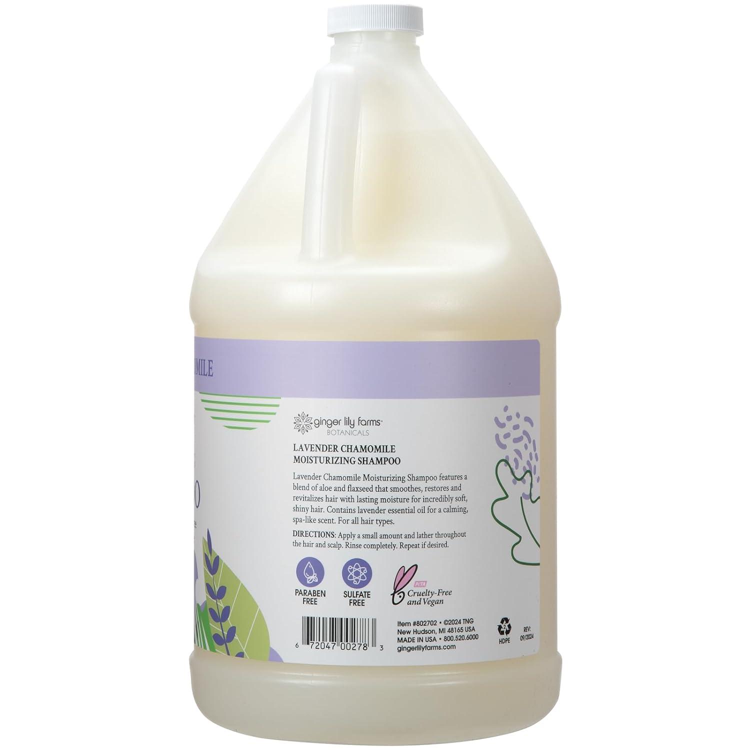 image:imageGinger Lily Farms Botanicals Moisturizing Shampoo for All Hair Types Coco Mango 100 Vegan amp CrueltyFree Coconut Mango Scent 1 Gallon 128 fl oz RefillLavender Chamomile