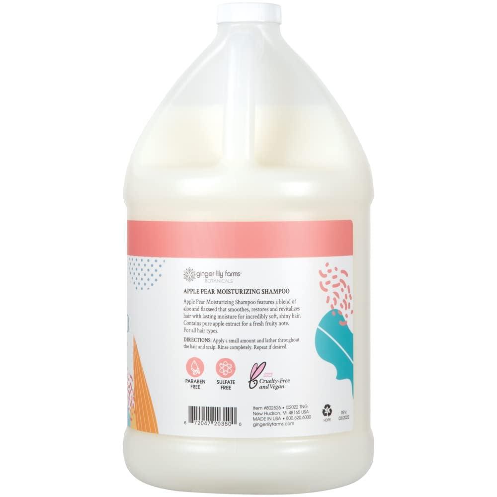 image:imageGinger Lily Farms Botanicals Moisturizing Shampoo for All Hair Types Coco Mango 100 Vegan amp CrueltyFree Coconut Mango Scent 1 Gallon 128 fl oz RefillApple Pear