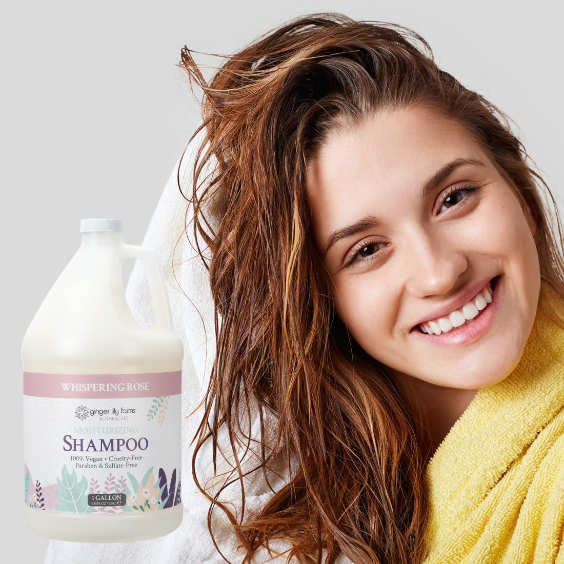 image:imageGinger Lily Farms Botanicals Moisturizing Shampoo for All Hair Types Coco Mango 100 Vegan amp CrueltyFree Coconut Mango Scent 1 Gallon 128 fl oz RefillWhispering Rose