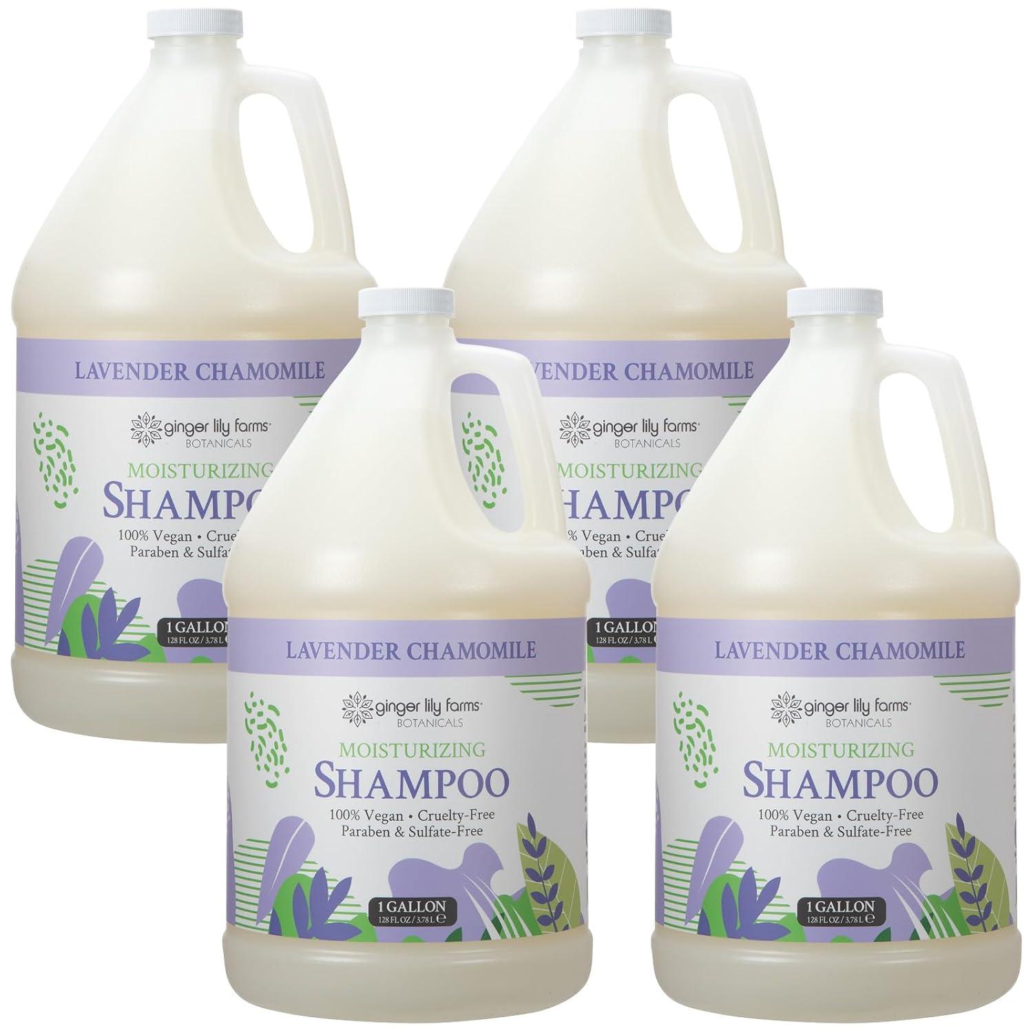 image:imageGinger Lily Farms Botanicals Moisturizing Shampoo for All Hair Types Coco Mango 100 Vegan amp CrueltyFree Coconut Mango Scent 1 Gallon 128 fl oz RefillLavender Chamomile