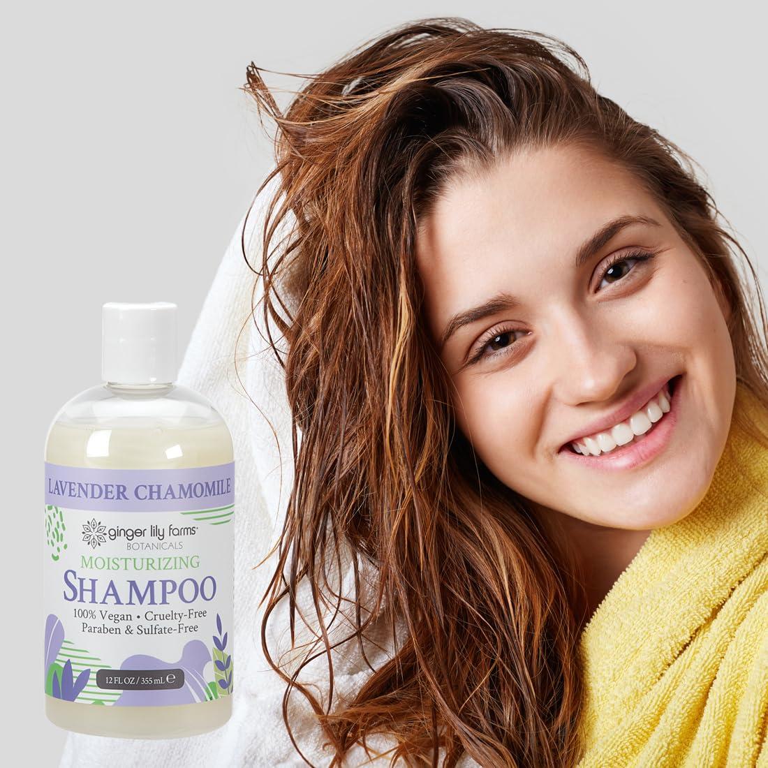 image:imageGinger Lily Farms Botanicals Moisturizing Shampoo for All Hair Types Coco Mango 100 Vegan amp CrueltyFree Coconut Mango Scent 1 Gallon 128 fl oz RefillLavender Chamomile