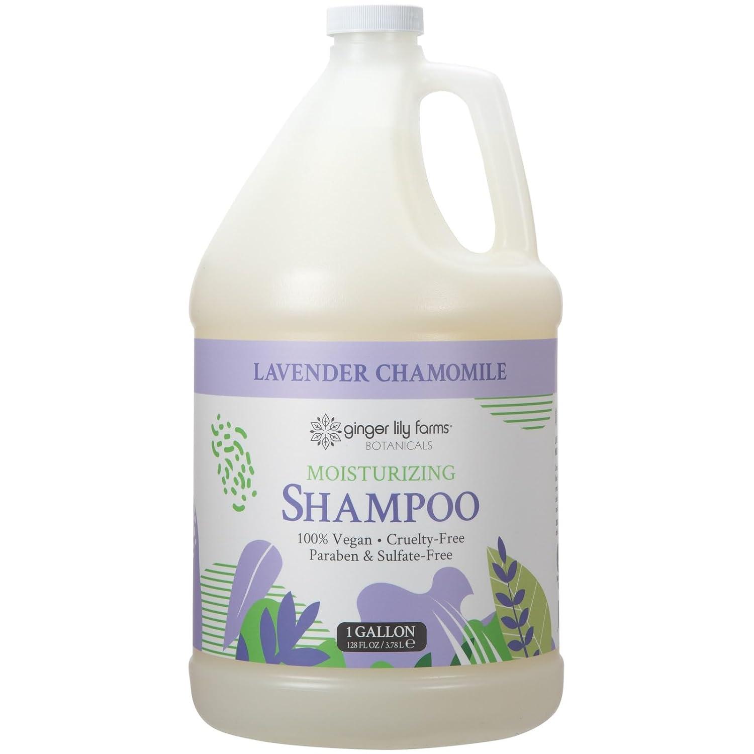 image:imageGinger Lily Farms Botanicals Moisturizing Shampoo for All Hair Types Coco Mango 100 Vegan amp CrueltyFree Coconut Mango Scent 1 Gallon 128 fl oz RefillLavender Chamomile