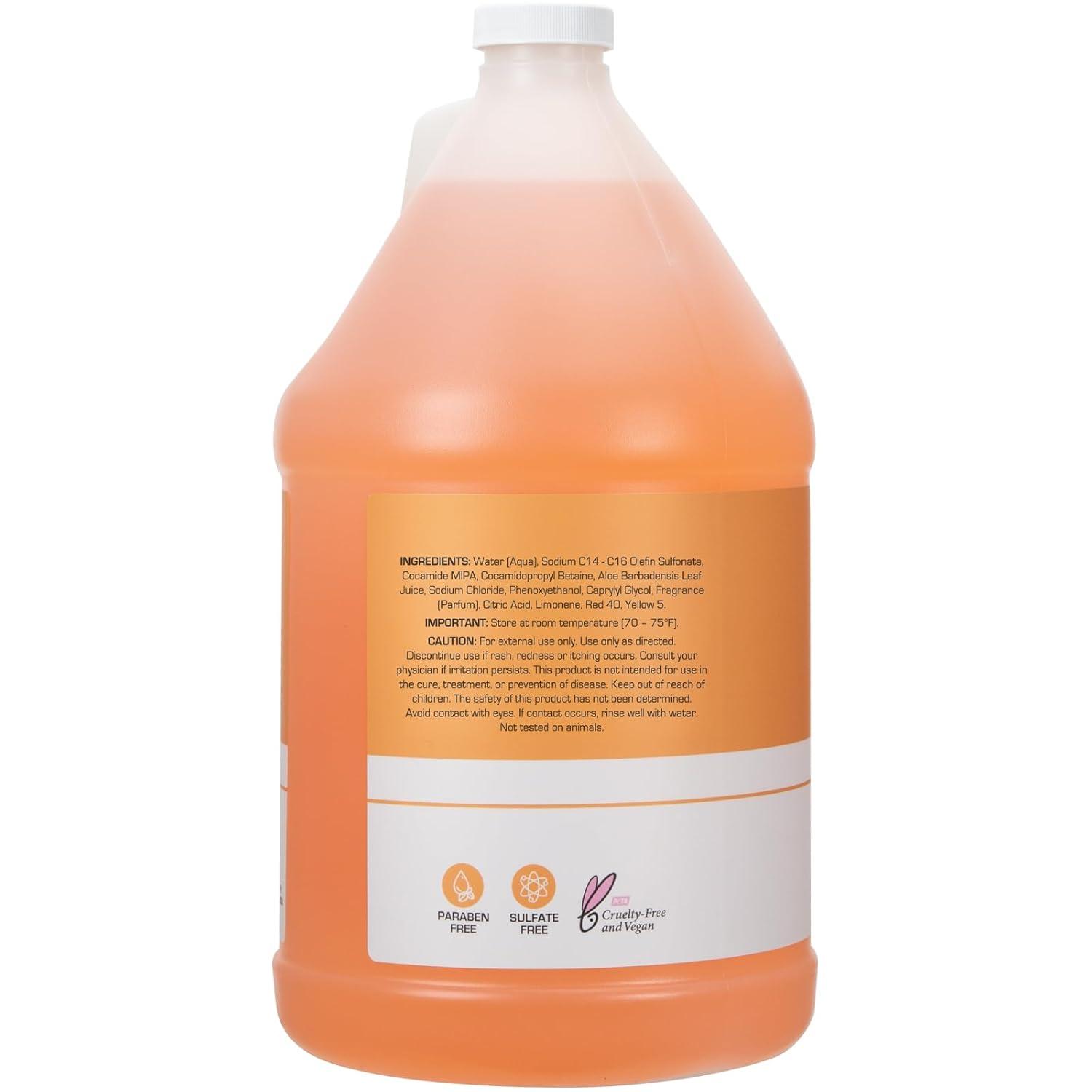 image:imageGinger Lily Farms Club amp Fitness Conditioning Liquid Hand Soap Refill 100 Vegan amp CrueltyFree Rain Water Scent 1 Gallon 128 fl ozCitrus