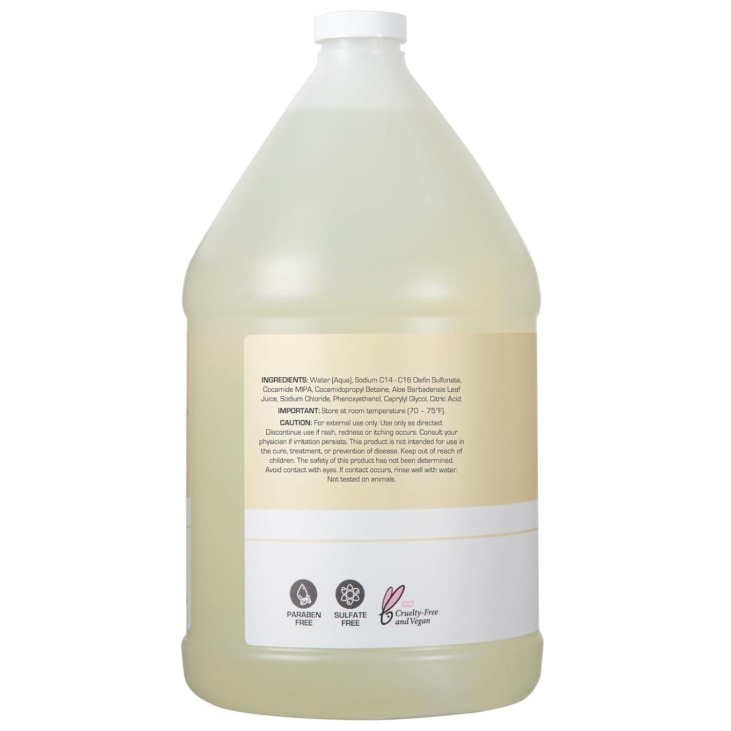 image:imageGinger Lily Farms Club amp Fitness Conditioning Liquid Hand Soap Refill 100 Vegan amp CrueltyFree Rain Water Scent 1 Gallon 128 fl ozFragrance Free