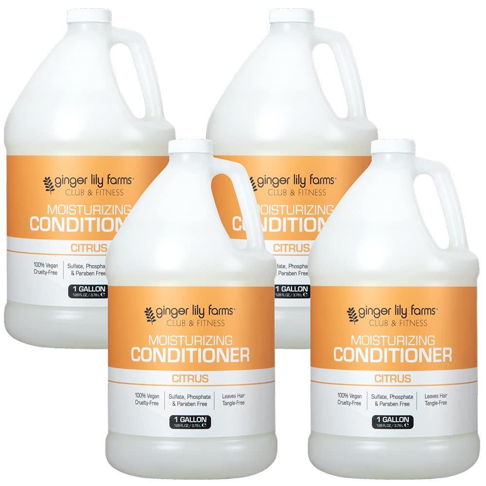image:imageGinger Lily Farms Club amp Fitness Moisturizing Conditioner for Dry Hair 100 Vegan amp CrueltyFree Aloe Vera Scent 1 Gallon 128 fl oz Refill whiteCitrus