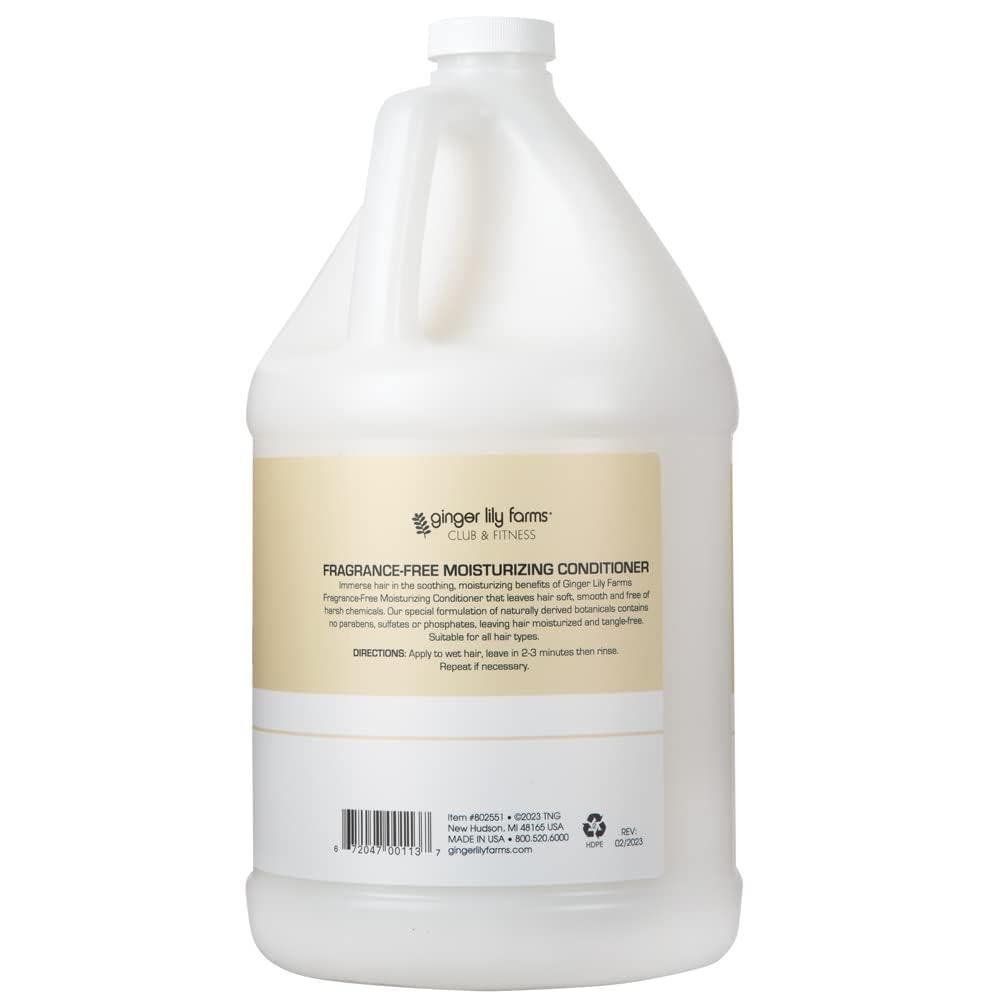 image:imageGinger Lily Farms Club amp Fitness Moisturizing Conditioner for Dry Hair 100 Vegan amp CrueltyFree Aloe Vera Scent 1 Gallon 128 fl oz Refill whiteFragrance Free