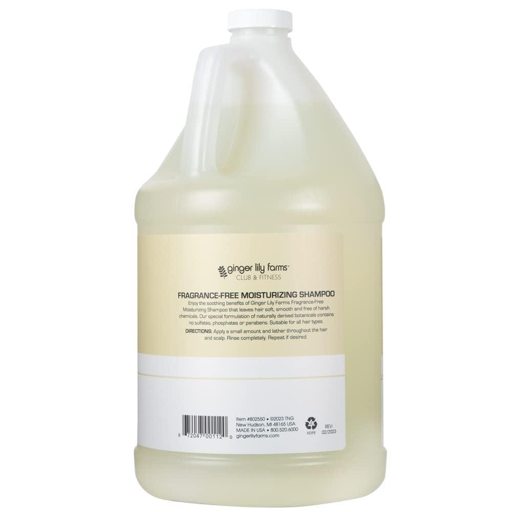 image:imageGinger Lily Farms Club amp Fitness Moisturizing Shampoo for All Hair Types 100 Vegan amp CrueltyFree Aloe Vera Scent 1 Gallon Refill Pack of 4Fragrance Free