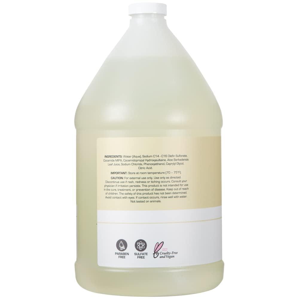 image:imageGinger Lily Farms Club amp Fitness Moisturizing Shampoo for All Hair Types 100 Vegan amp CrueltyFree Aloe Vera Scent 1 Gallon Refill Pack of 4Fragrance Free