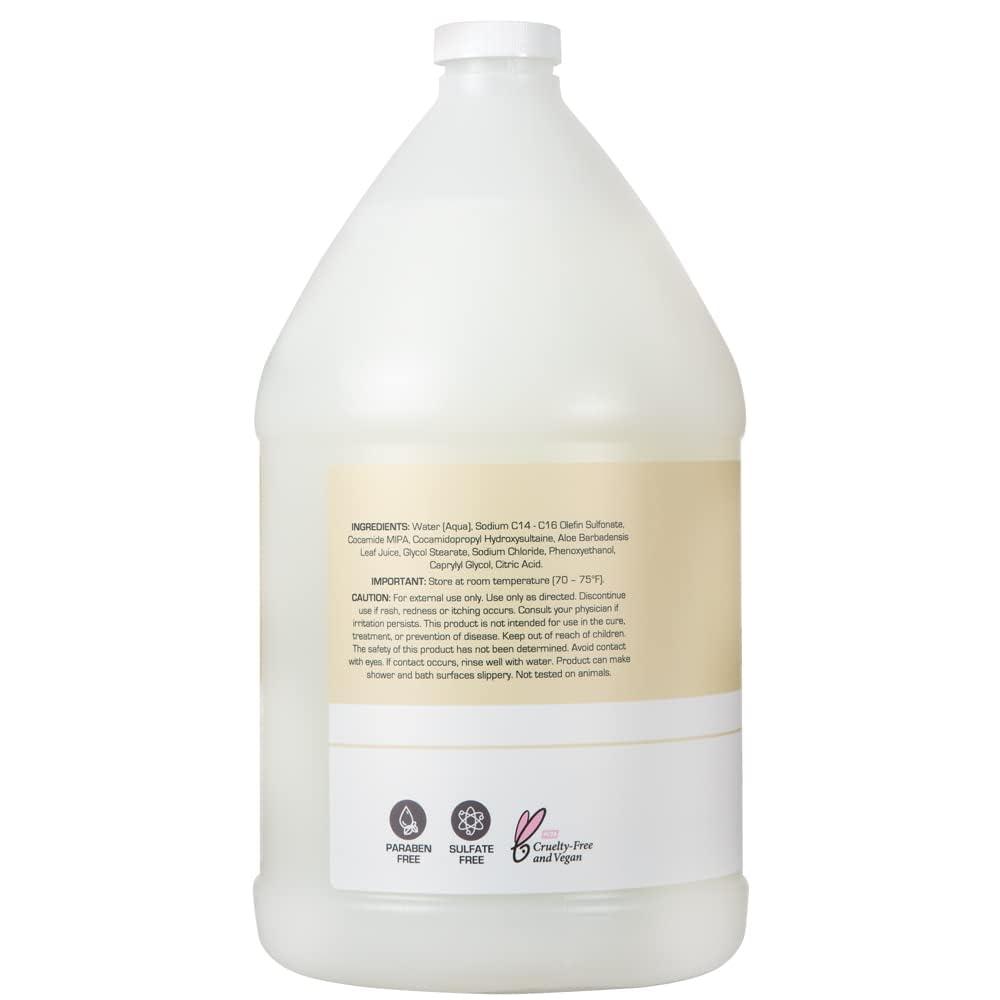 image:imageGinger Lily Farms Club amp Fitness Nourishing Body Wash 100 Vegan amp CrueltyFree Bath amp Shower Gel for Men and Women Citrus Scent 1 Gallon 128 fl oz RefillFragrance Free