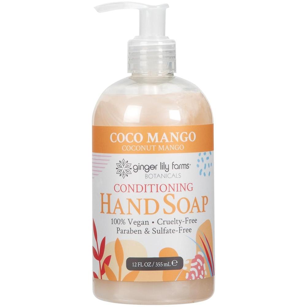 image:imageGinger Lily Farms Botanicals AllPurpose Liquid Hand Soap 100 Vegan amp CrueltyFree FragranceFree 12 fl oz Pack of 6Coco Mango